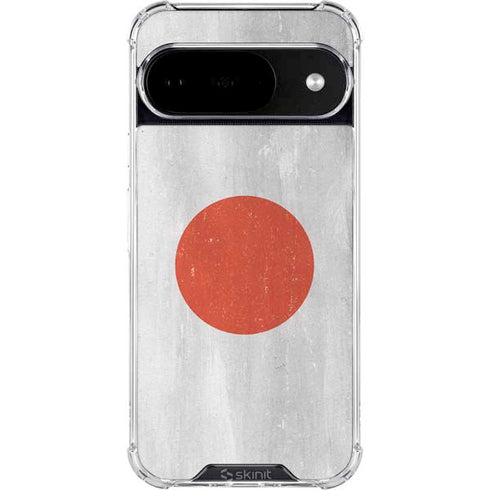 Japanese Flag Distressed Google Pixel 10 Clear Case